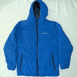 Columbia Men's Omni-Heat Vibrant Blue Hooded Jacket